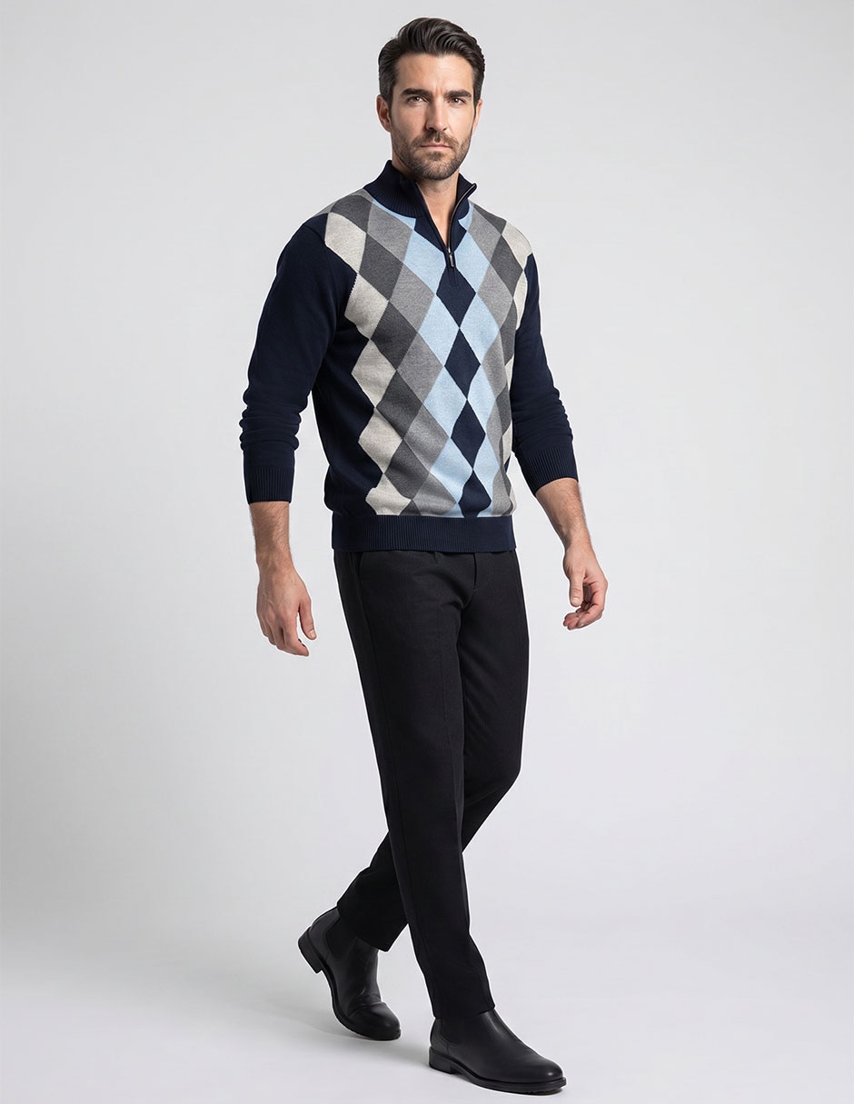 Suéter cuello alto para hombre Suéter cuello alto para hombre