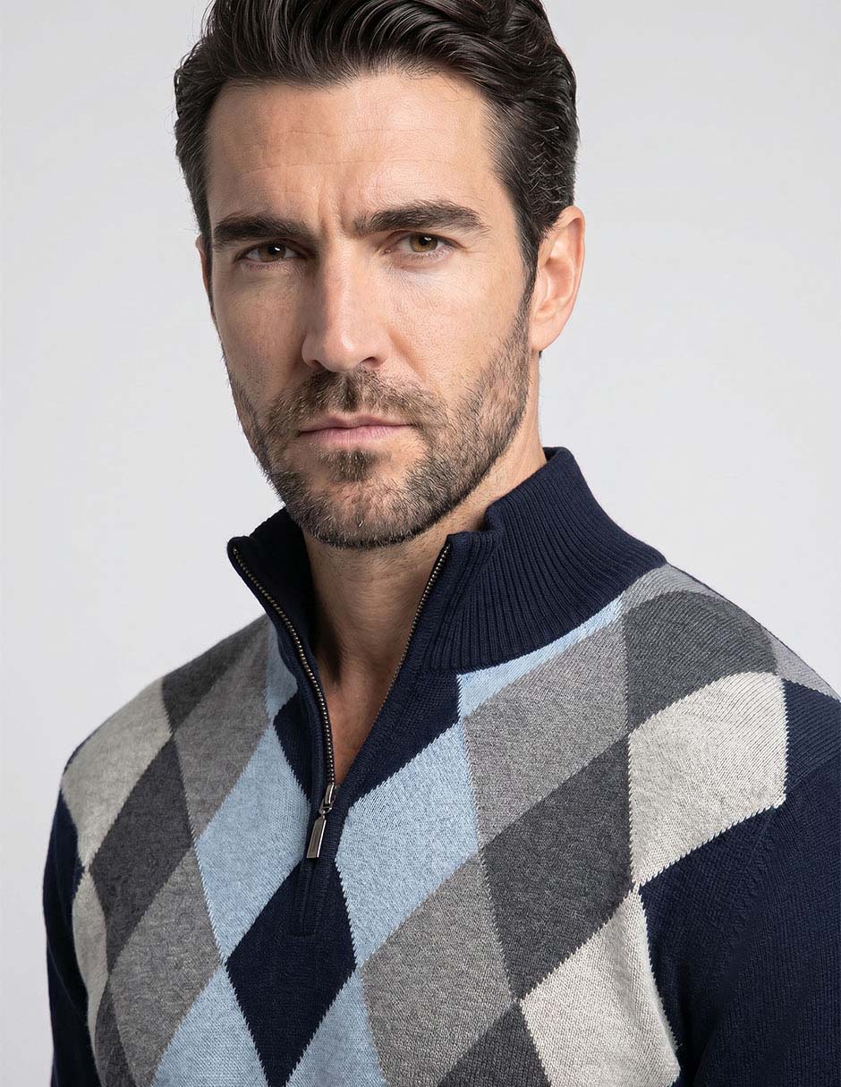 Suéter cuello alto para hombre 2