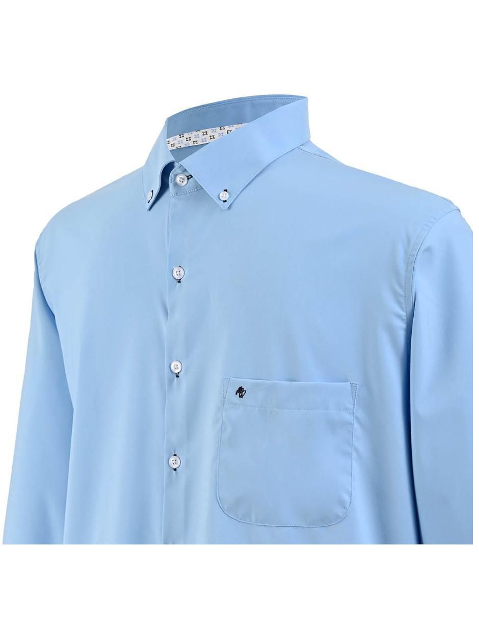 Camisa formal manga larga para hombre 4