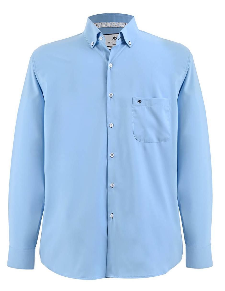 Camisa formal manga larga para hombre 6