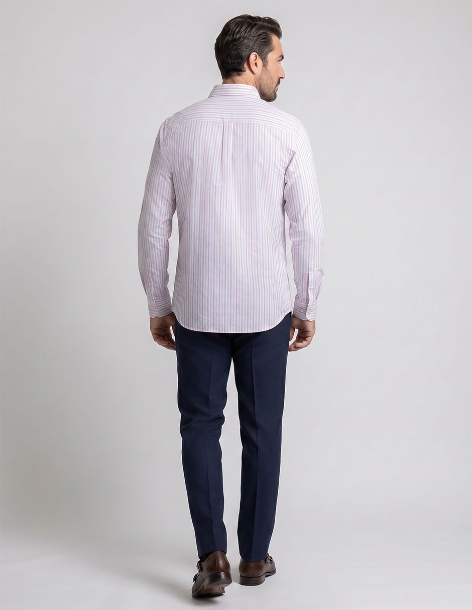 Camisa casual de algodón manga larga para hombre 3