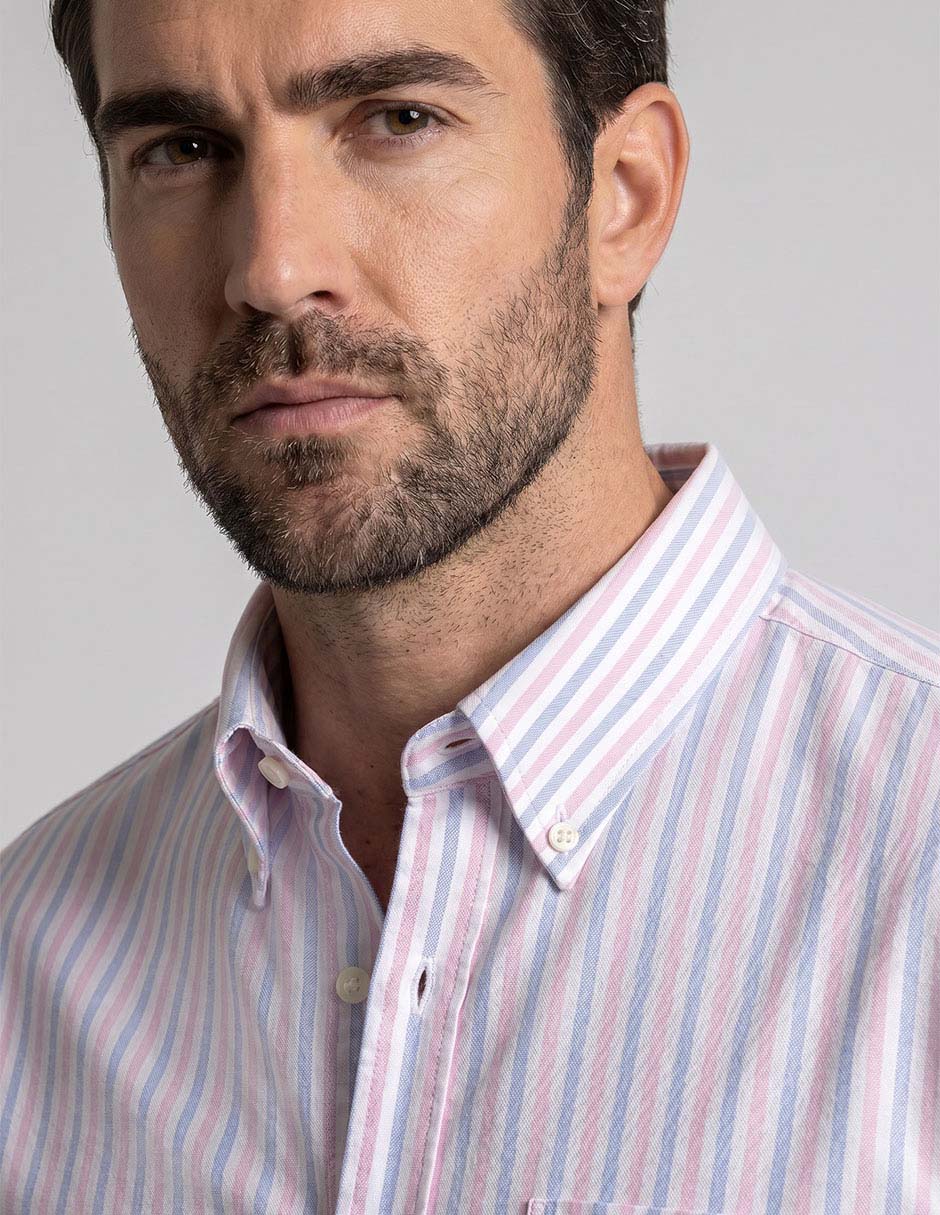 Camisa casual de algodón manga larga para hombre 2