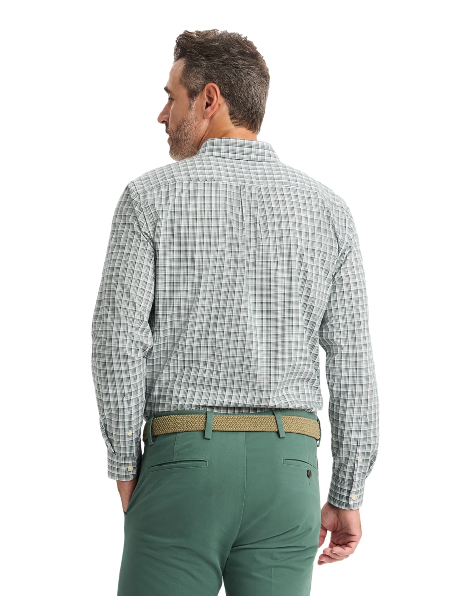 Camisa casual Dockers de algodón manga larga para hombre