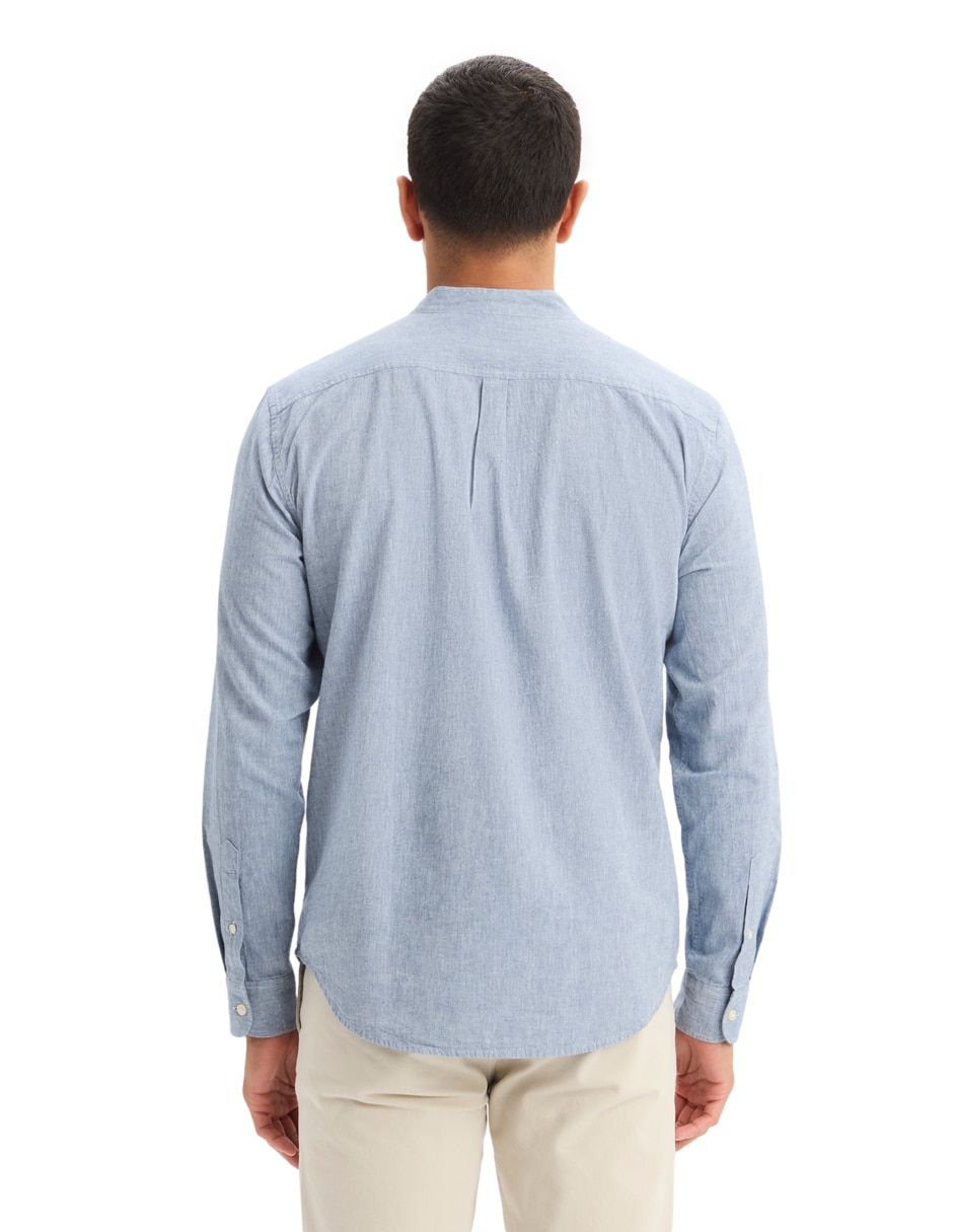 Camisa casual Dockers de algodón manga larga para hombre