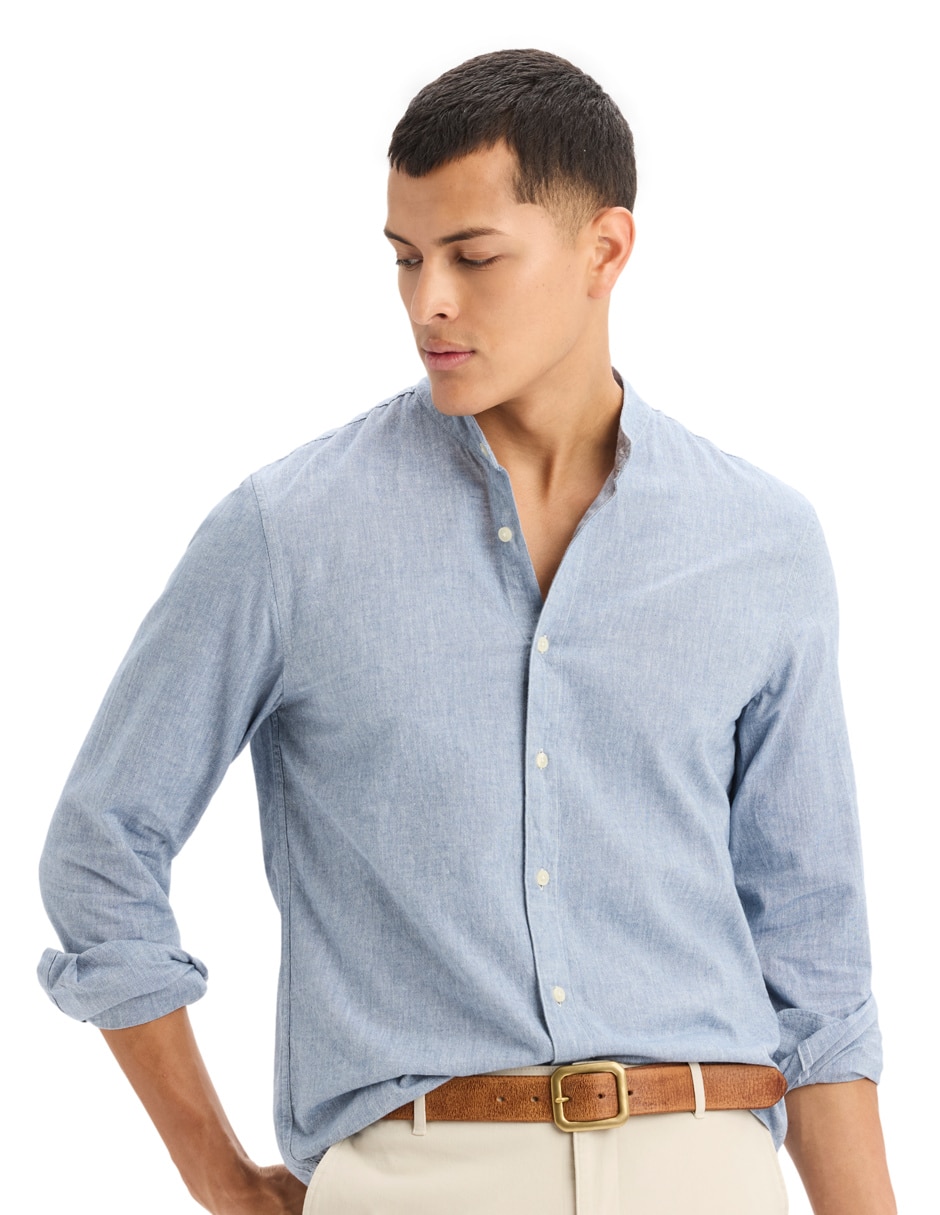 Camisa casual Dockers de algodón manga larga para hombre