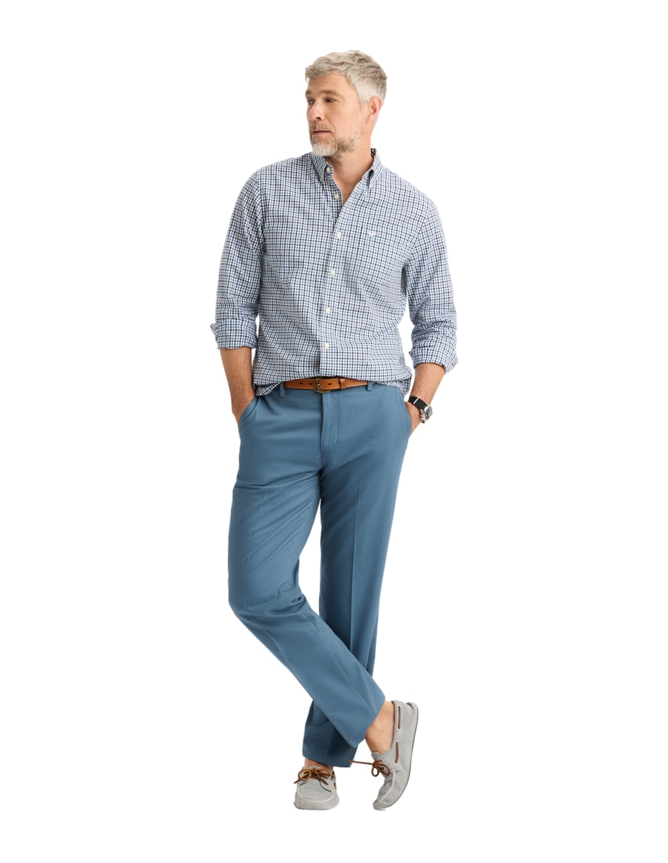 Camisa casual Dockers de algodón manga larga para hombre