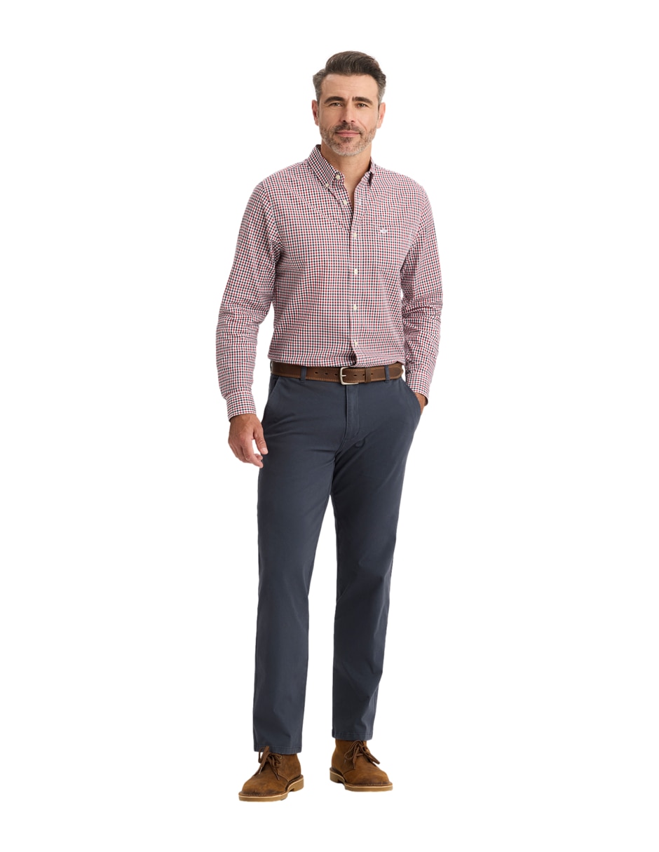 Camisa casual Dockers de algodón manga larga para hombre
