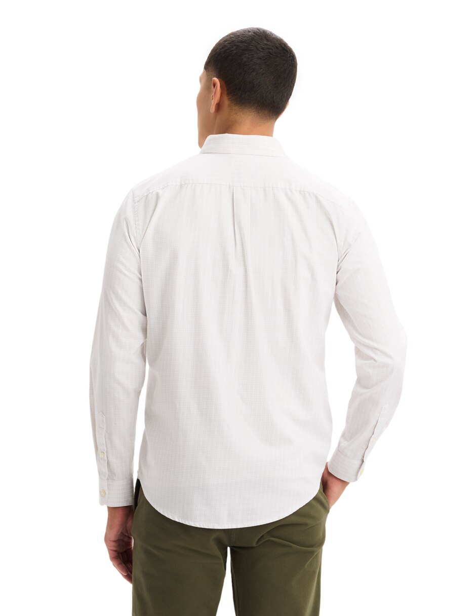 Camisa casual Dockers de algodón manga larga para hombre