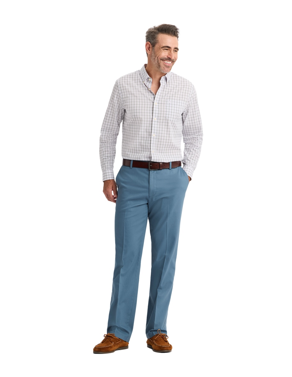 Camisa casual dockers de algodón manga larga para hombre