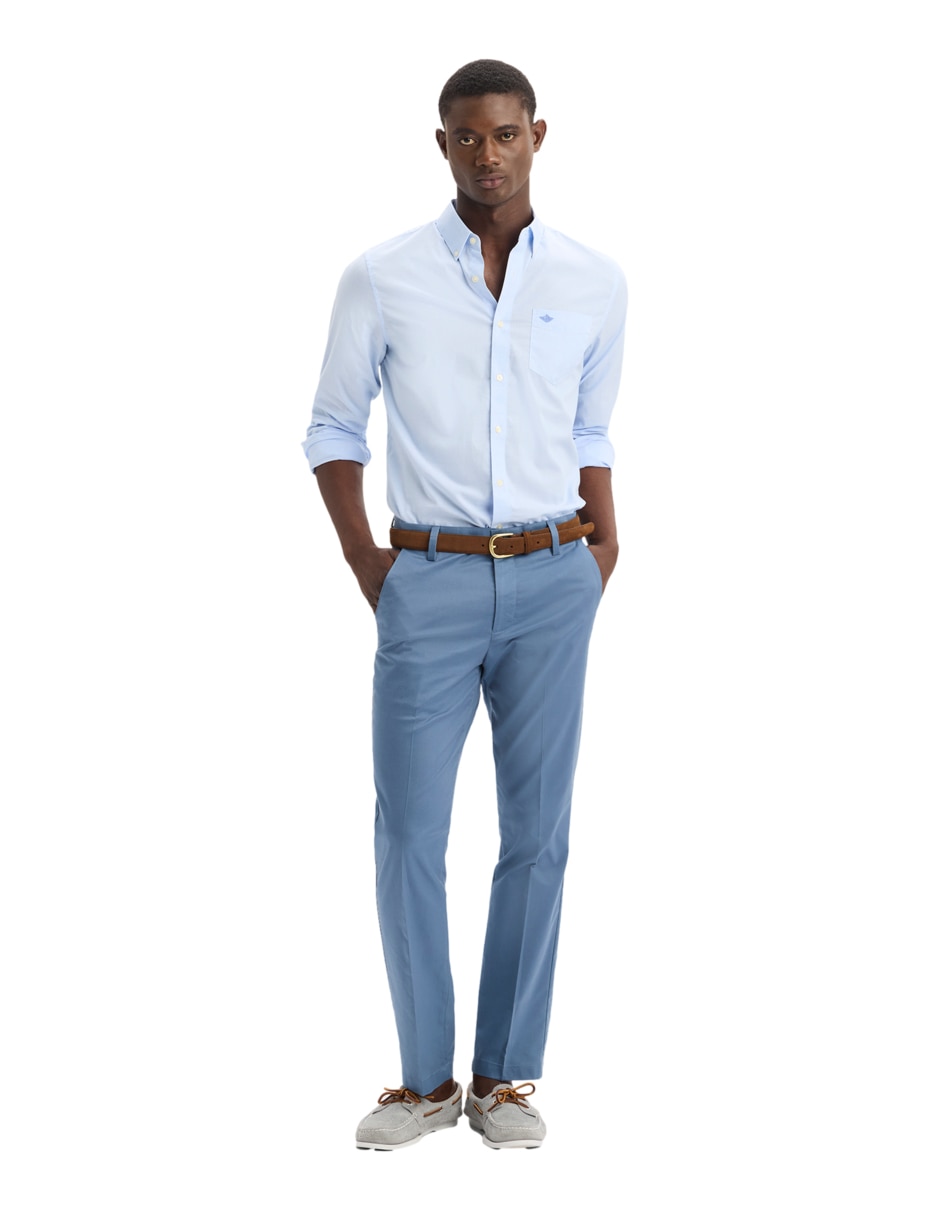 Camisa casual Dockers de algodón manga larga para hombre