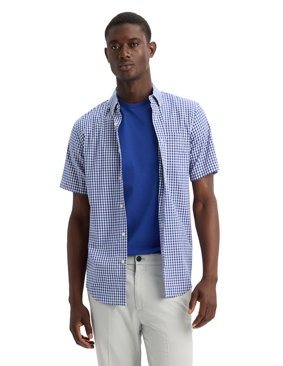 Camisa casual Dockers de algodón manga corta para hombre