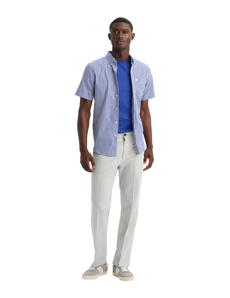 Camisa casual Dockers de algodón manga corta para hombre