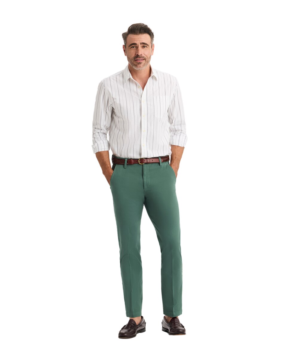 Camisa casual Dockers de algodón manga larga para hombre