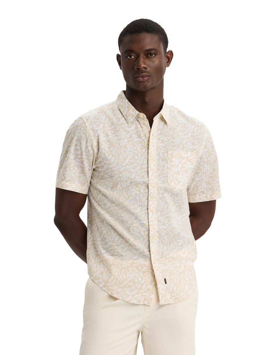 Camisa casual Dockers de algodón manga corta para hombre