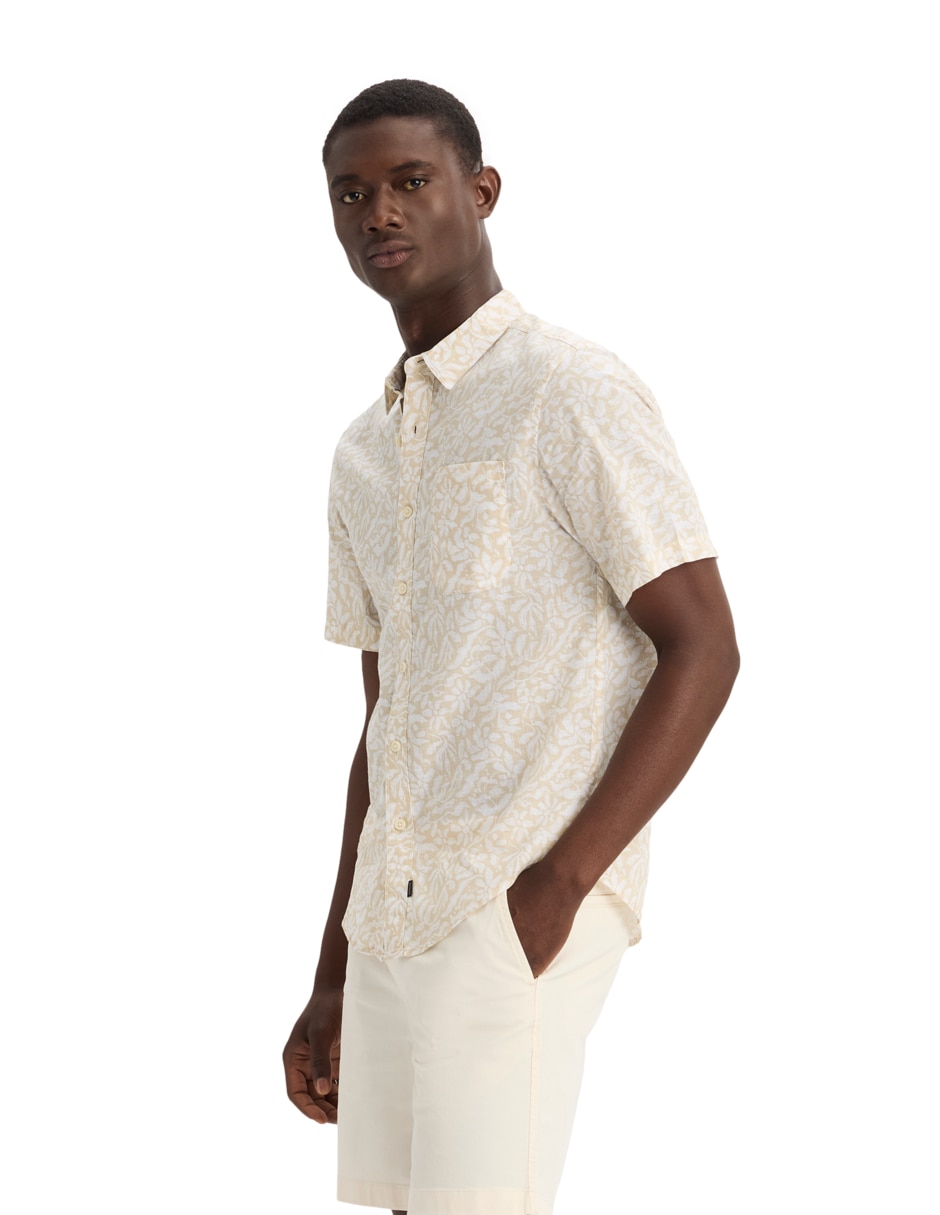 Camisa casual Dockers de algodón manga corta para hombre