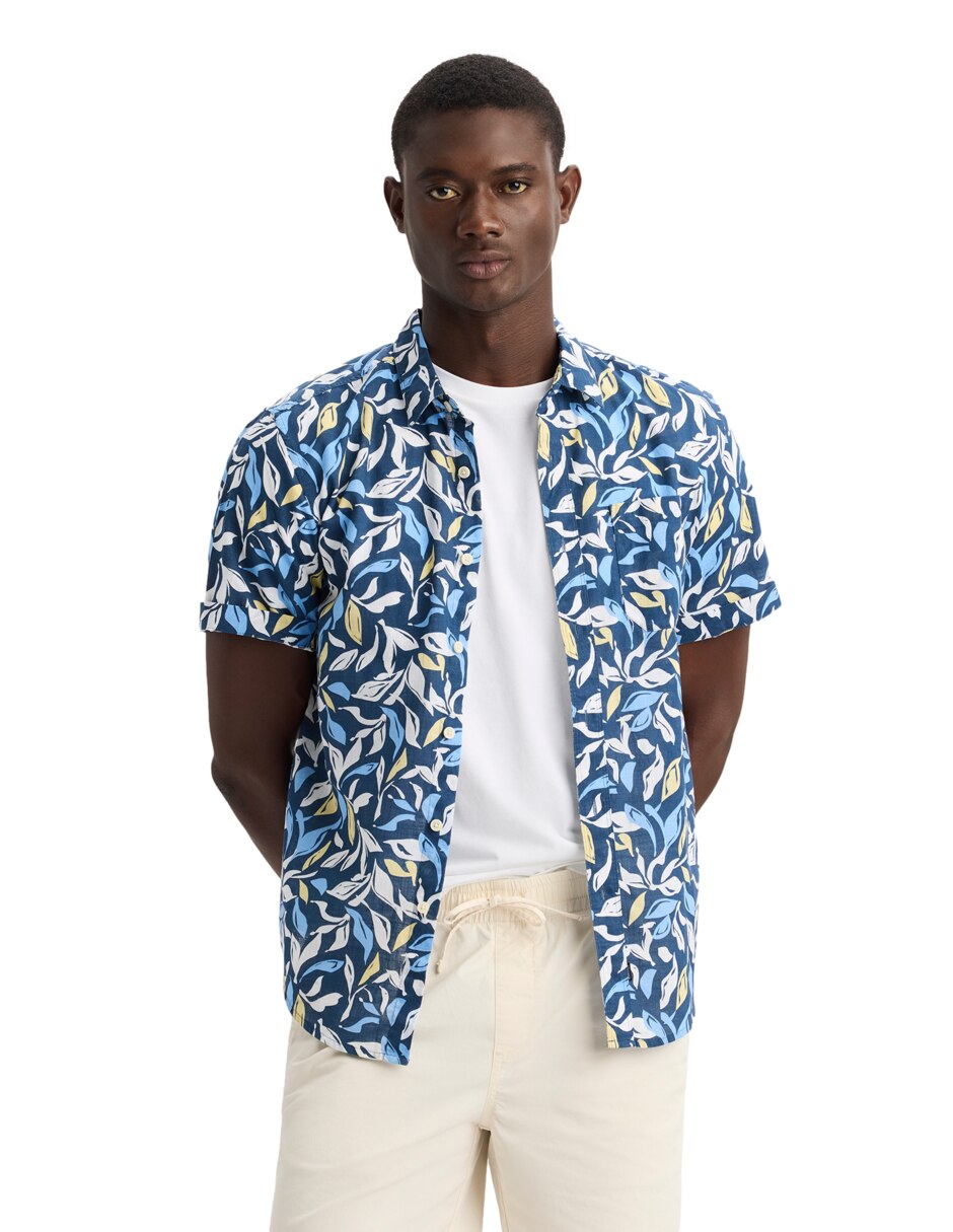 Camisa casual Dockers de algodón manga corta para hombre