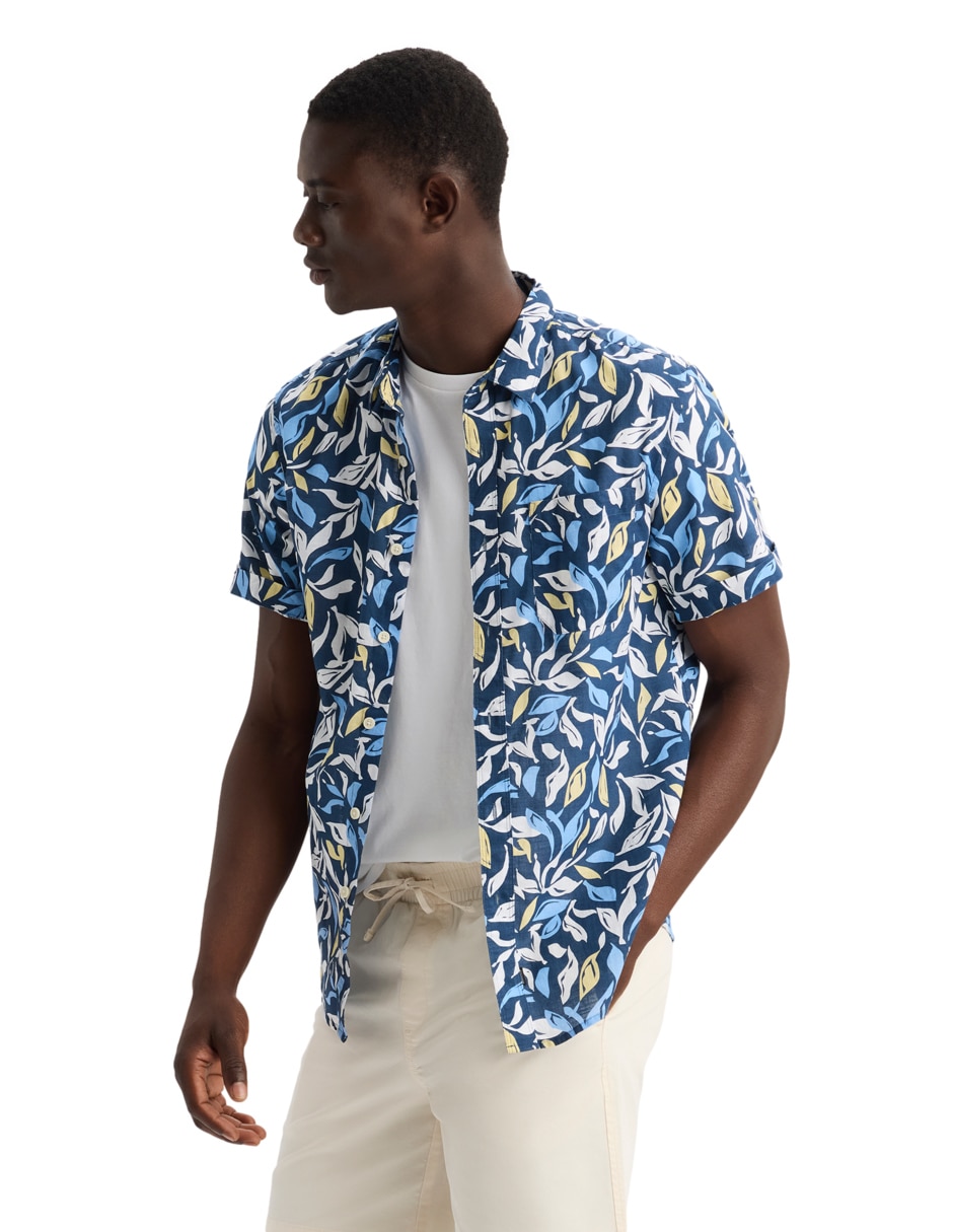 Camisa casual Dockers de algodón manga corta para hombre
