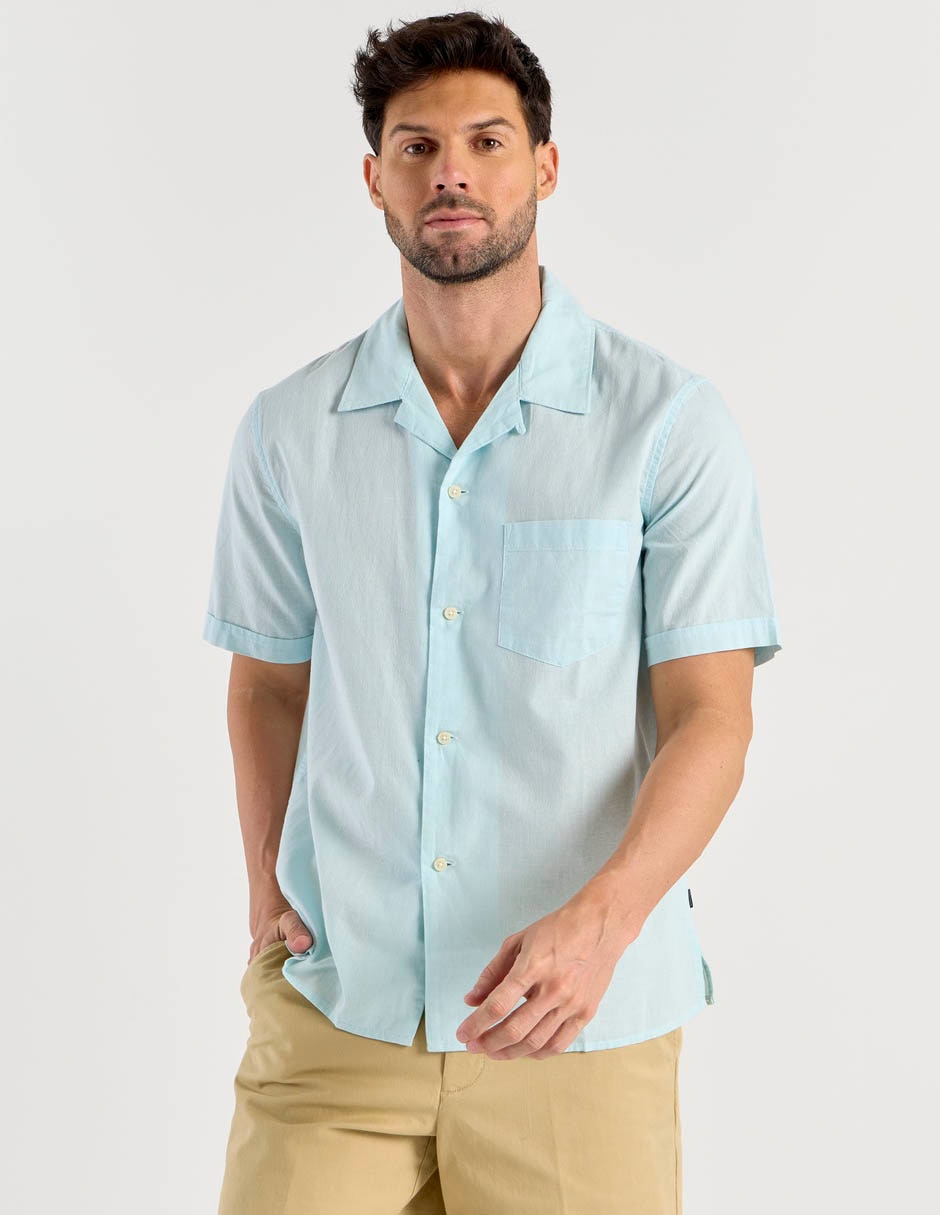 Camisa casual de algodón manga corta para hombre Camisa casual de algodón manga corta para hombre