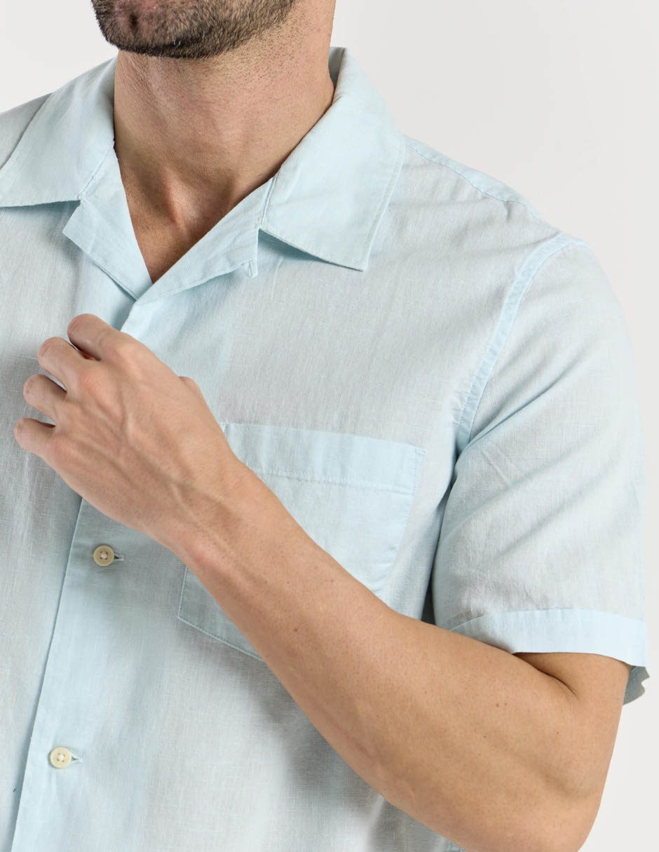 Camisa casual de algodón manga corta para hombre 2