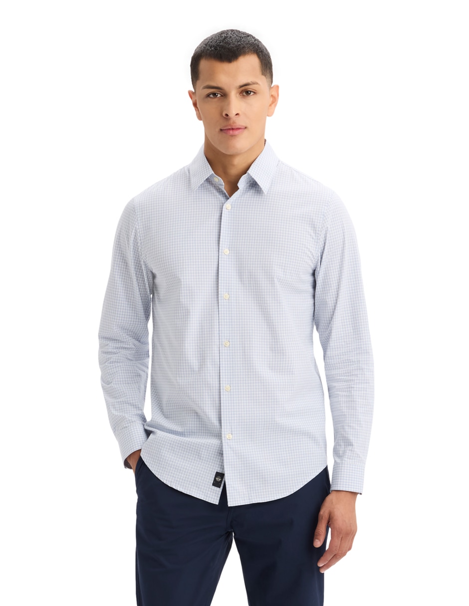 Camisa casual de algodón manga larga para hombre Camisa casual de algodón manga larga para hombre
