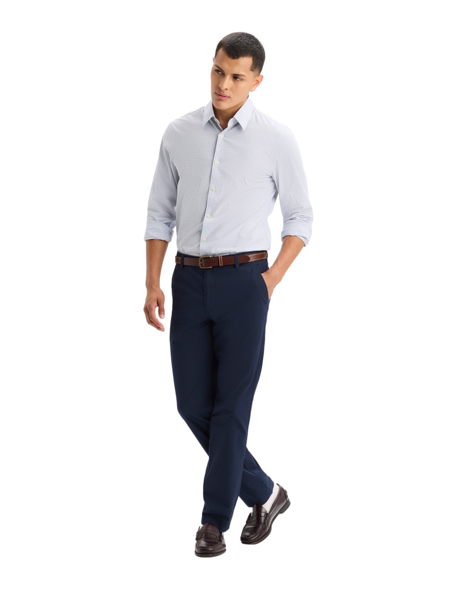 Camisa casual Dockers de algodón manga larga para hombre