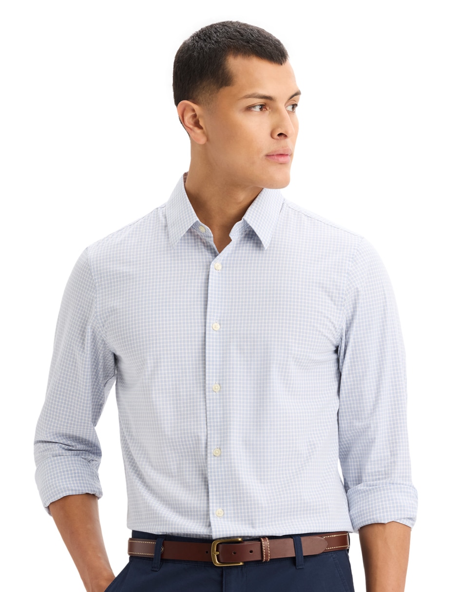 Camisa casual Dockers de algodón manga larga para hombre