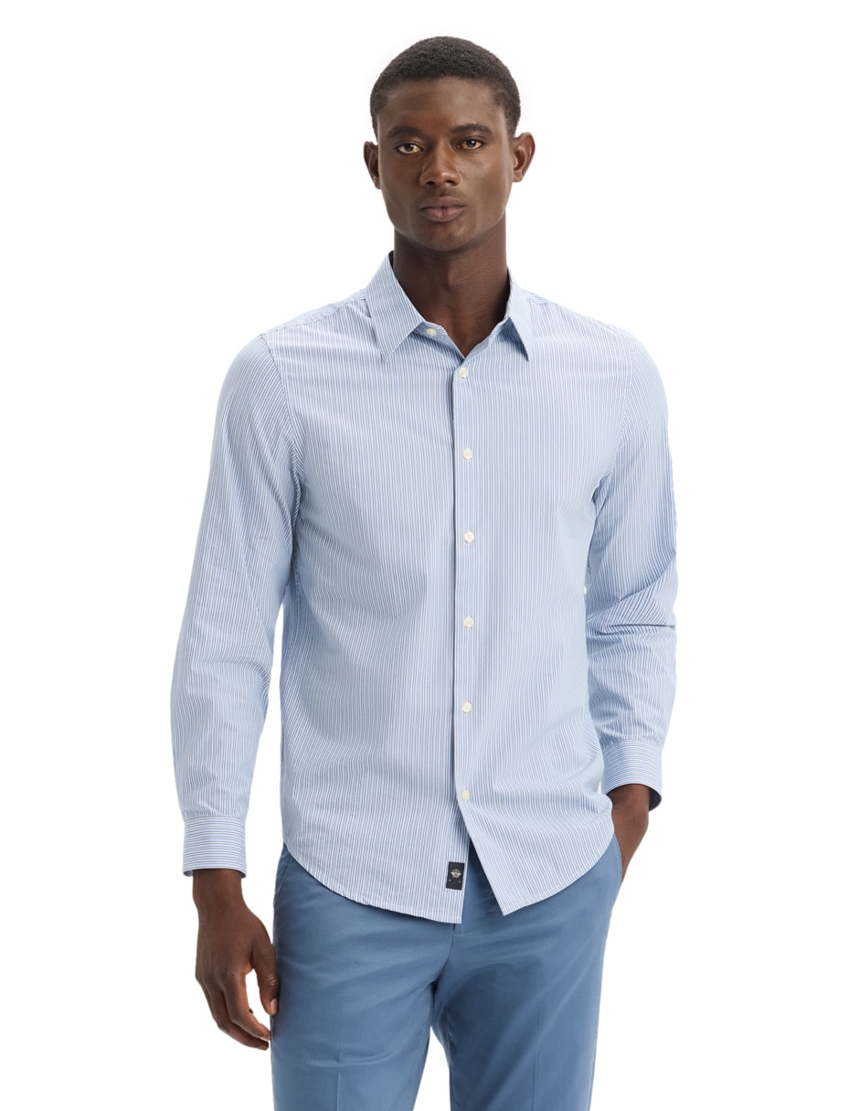 Camisa casual de algodón manga larga para hombre Camisa casual de algodón manga larga para hombre