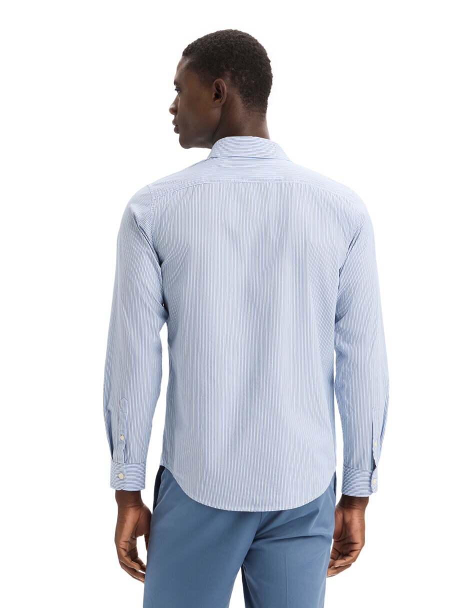 Camisa casual Dockers de algodón manga larga para hombre