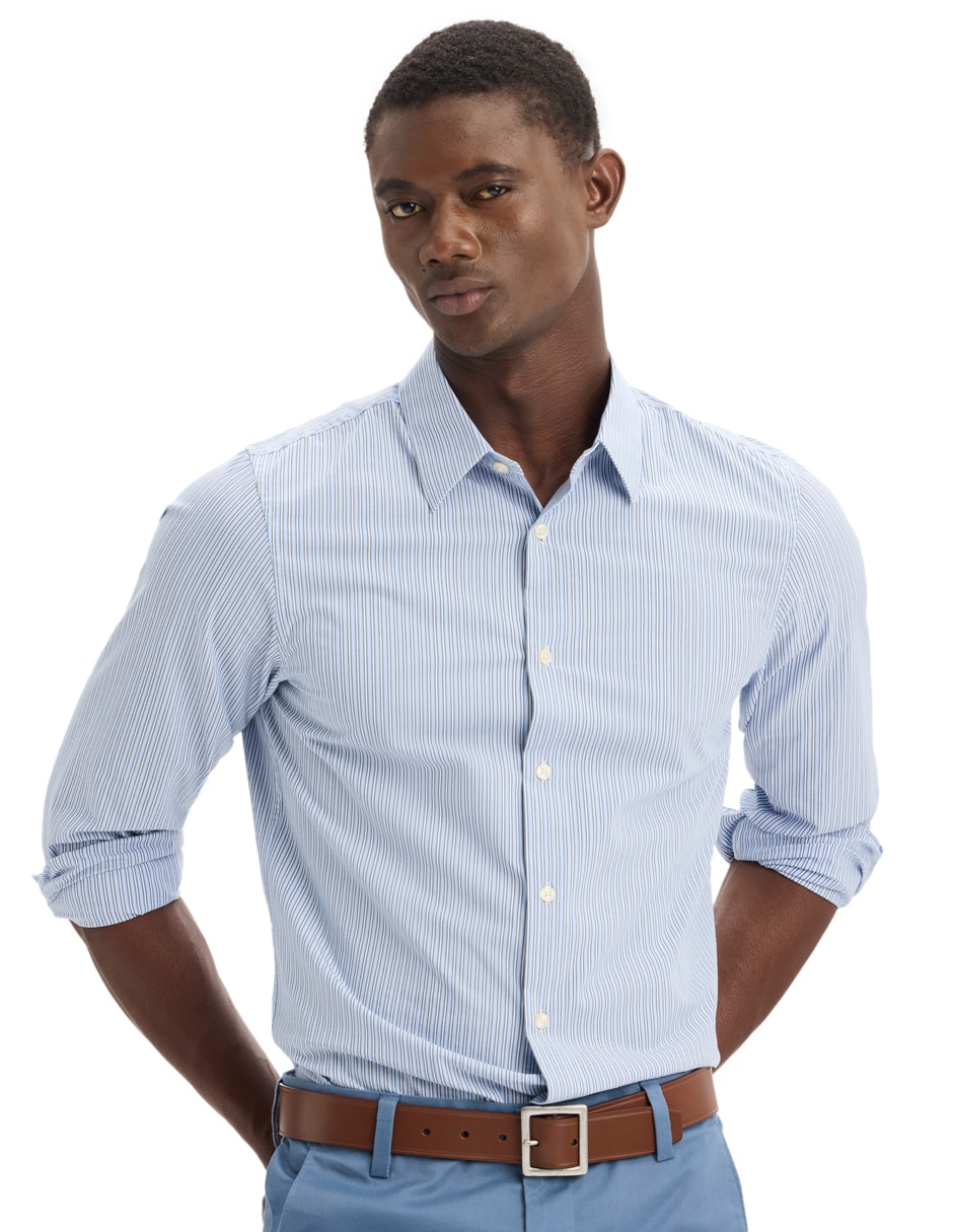 Camisa casual Dockers de algodón manga larga para hombre