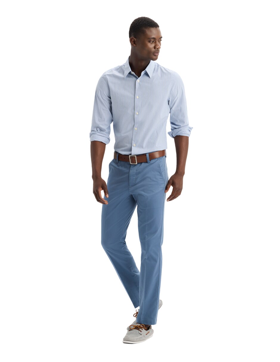Camisa casual Dockers de algodón manga larga para hombre