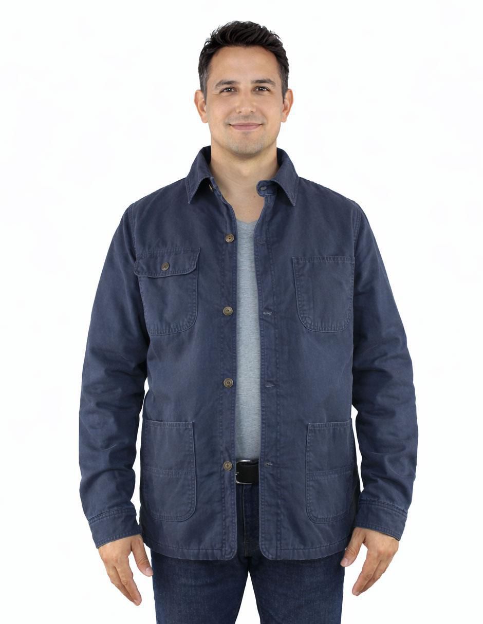 Chamarra casual con bolsillos para hombre Chamarra casual con bolsillos para hombre
