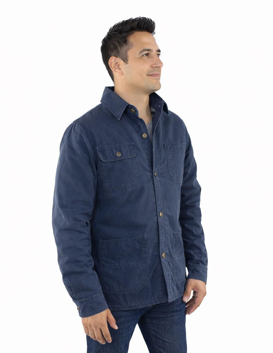 Chamarra casual con bolsillos para hombre 2