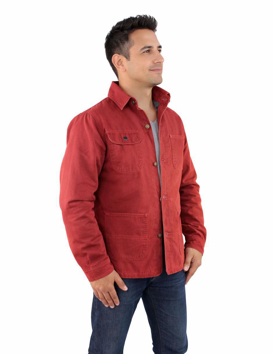 Chamarra casual con bolsillos para hombre 7
