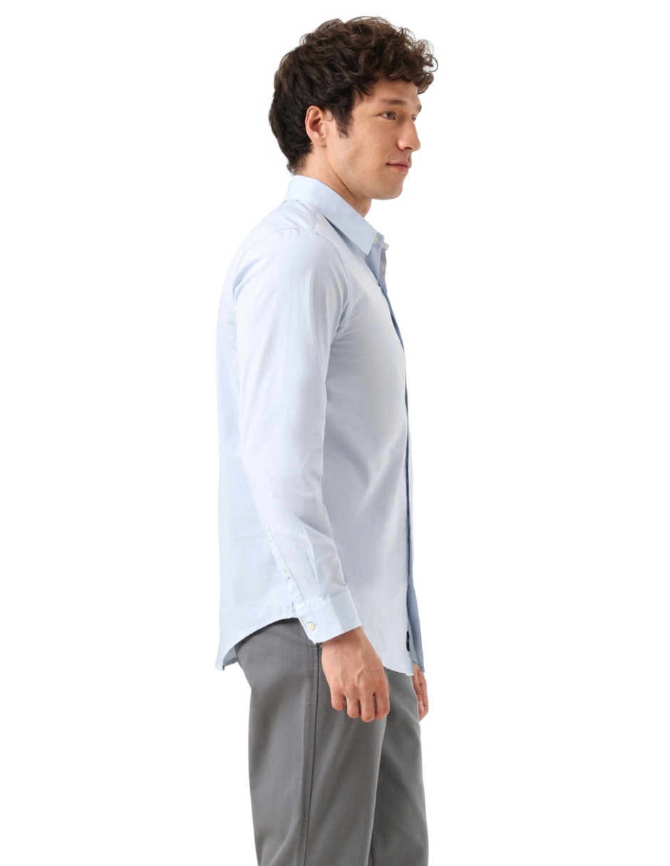 Camisa de vestir Dockers de algodón manga larga para hombre