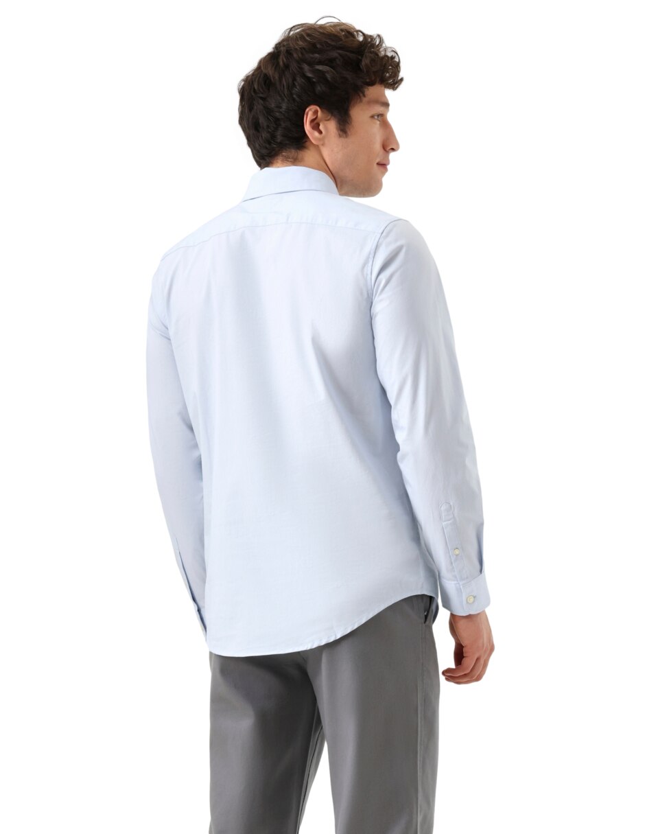 Camisa de vestir Dockers de algodón manga larga para hombre