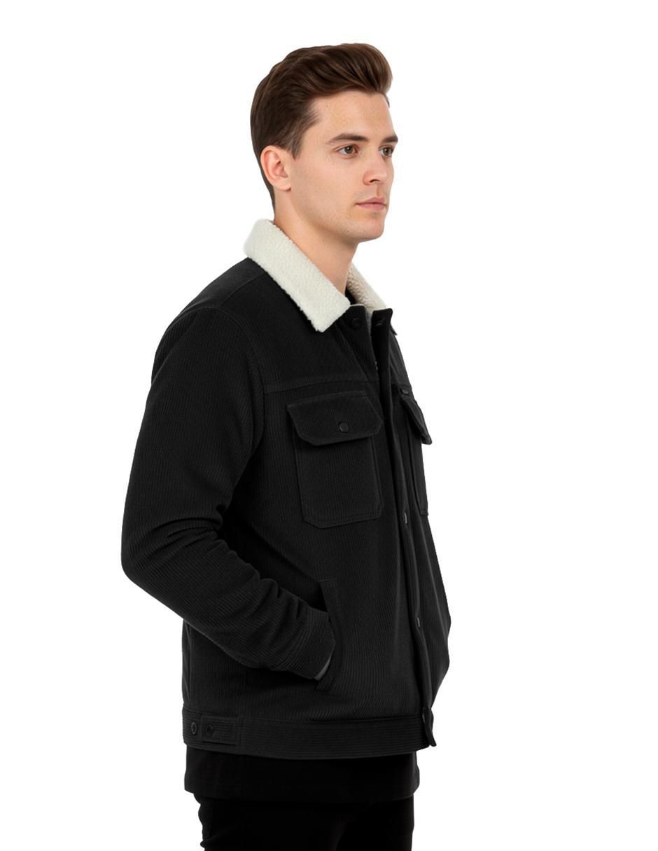 Chamarra casual con bolsillos para hombre 5