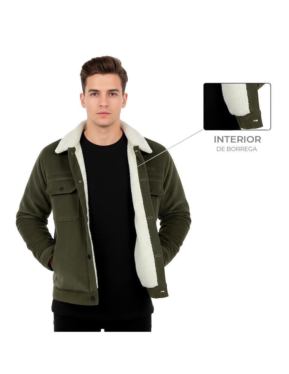 Chamarra casual con bolsillos para hombre 3
