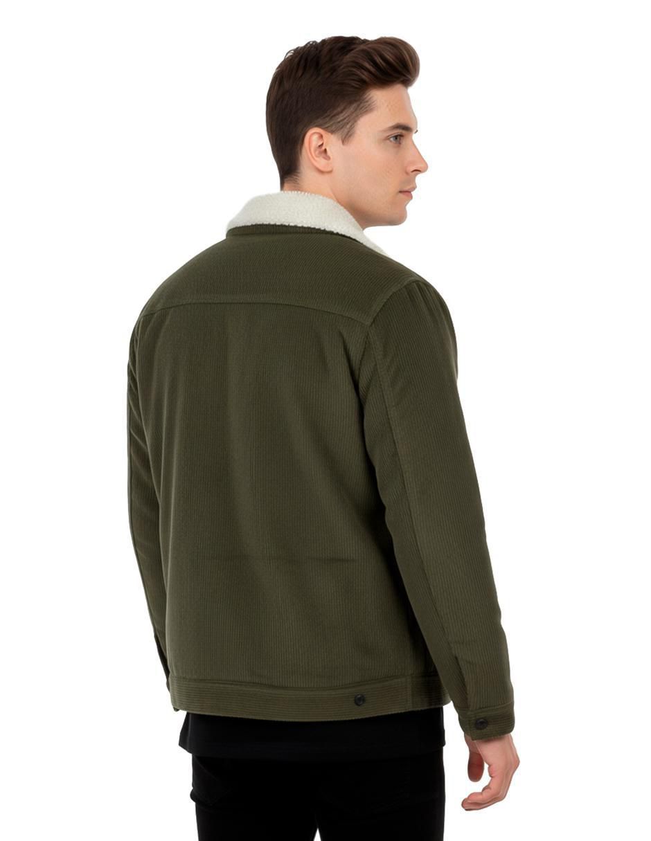 Chamarra casual con bolsillos para hombre 2