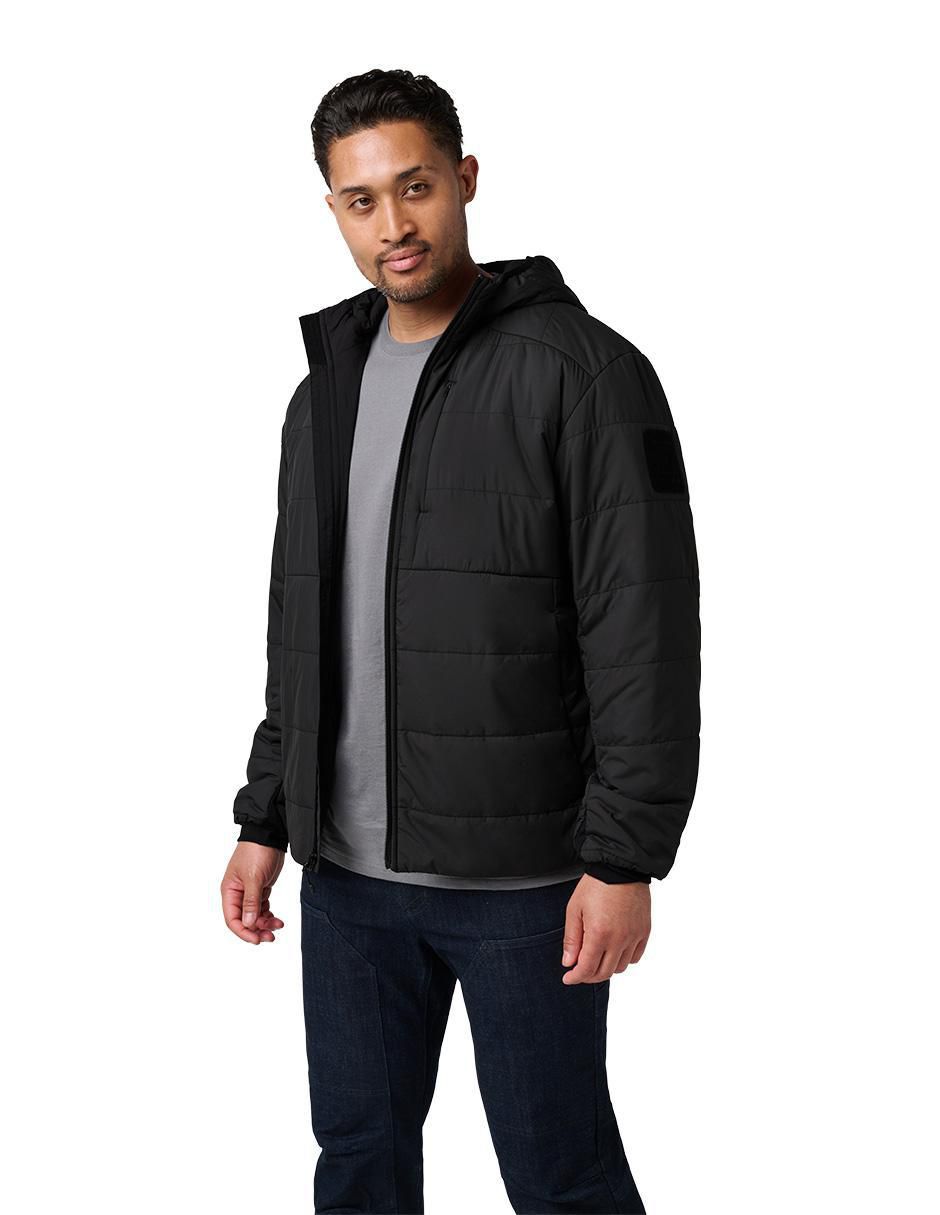 Chamarra casual impermeable con capucha para hombre