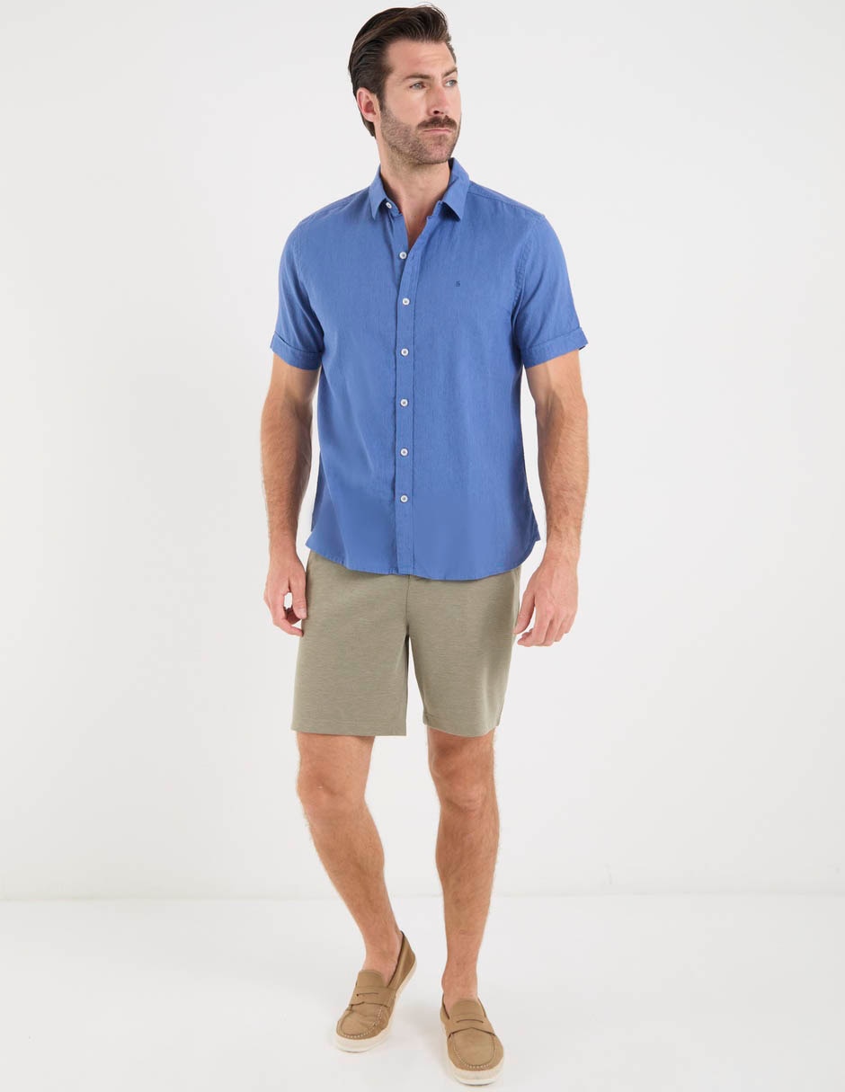 Camisa casual de algodón manga corta para hombre 3
