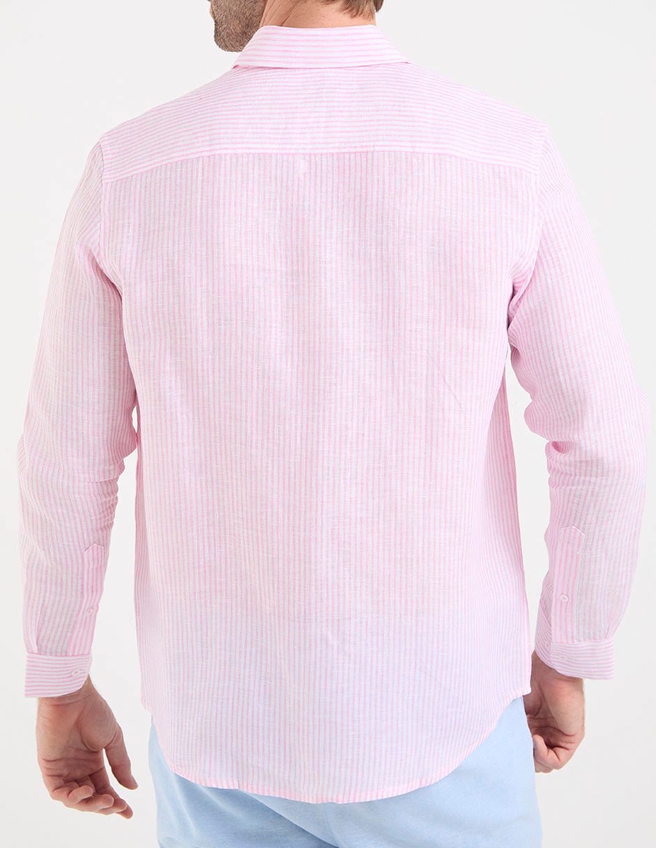 Camisa casual ábito manga larga para hombre
