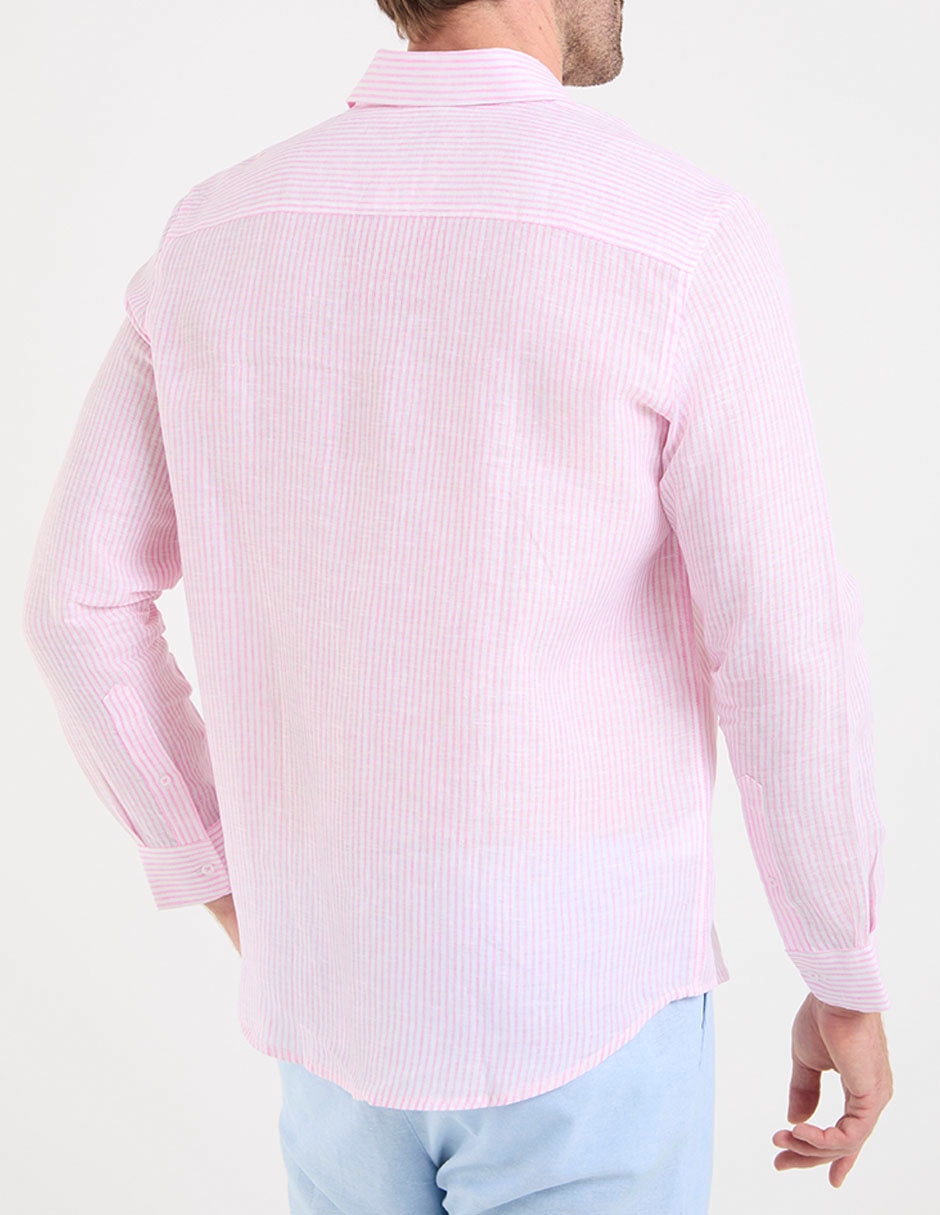 Camisa casual ábito manga larga para hombre