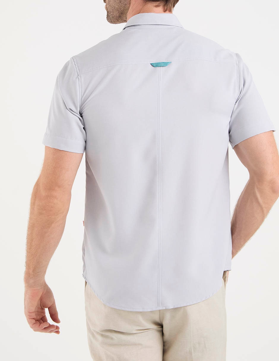 Camisa formal costavana manga corta para hombre