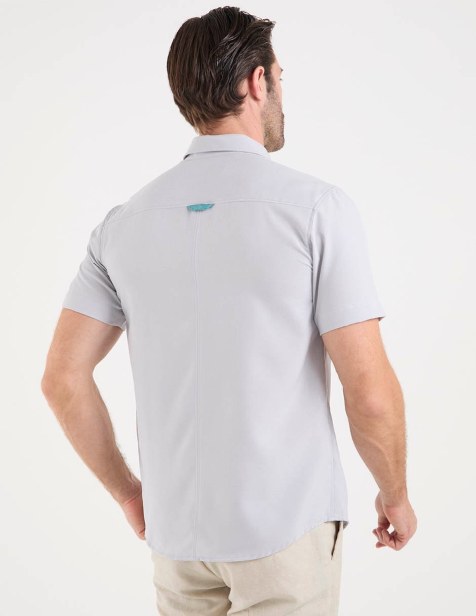 Camisa formal costavana manga corta para hombre