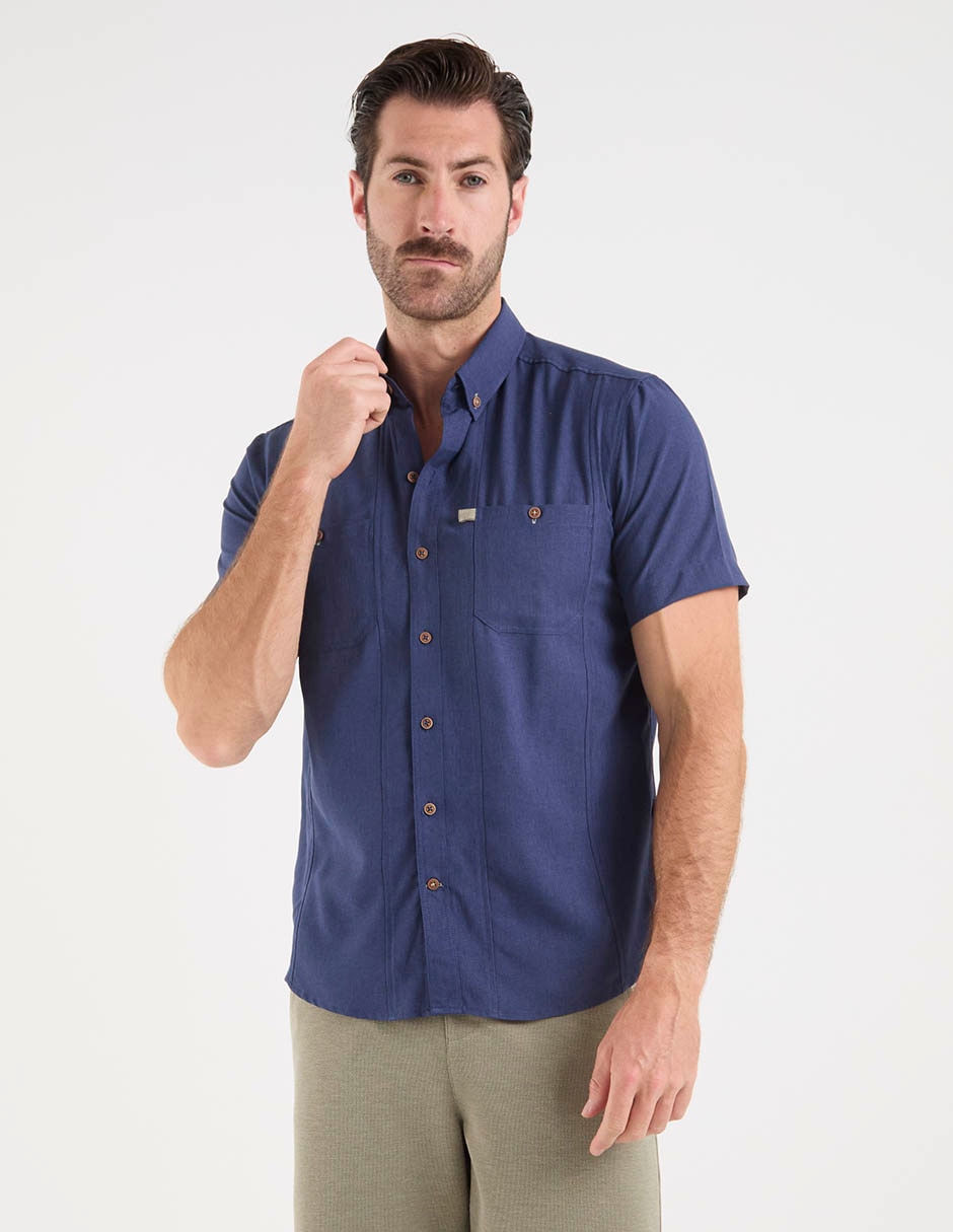 Camisa casual manga corta para hombre 2