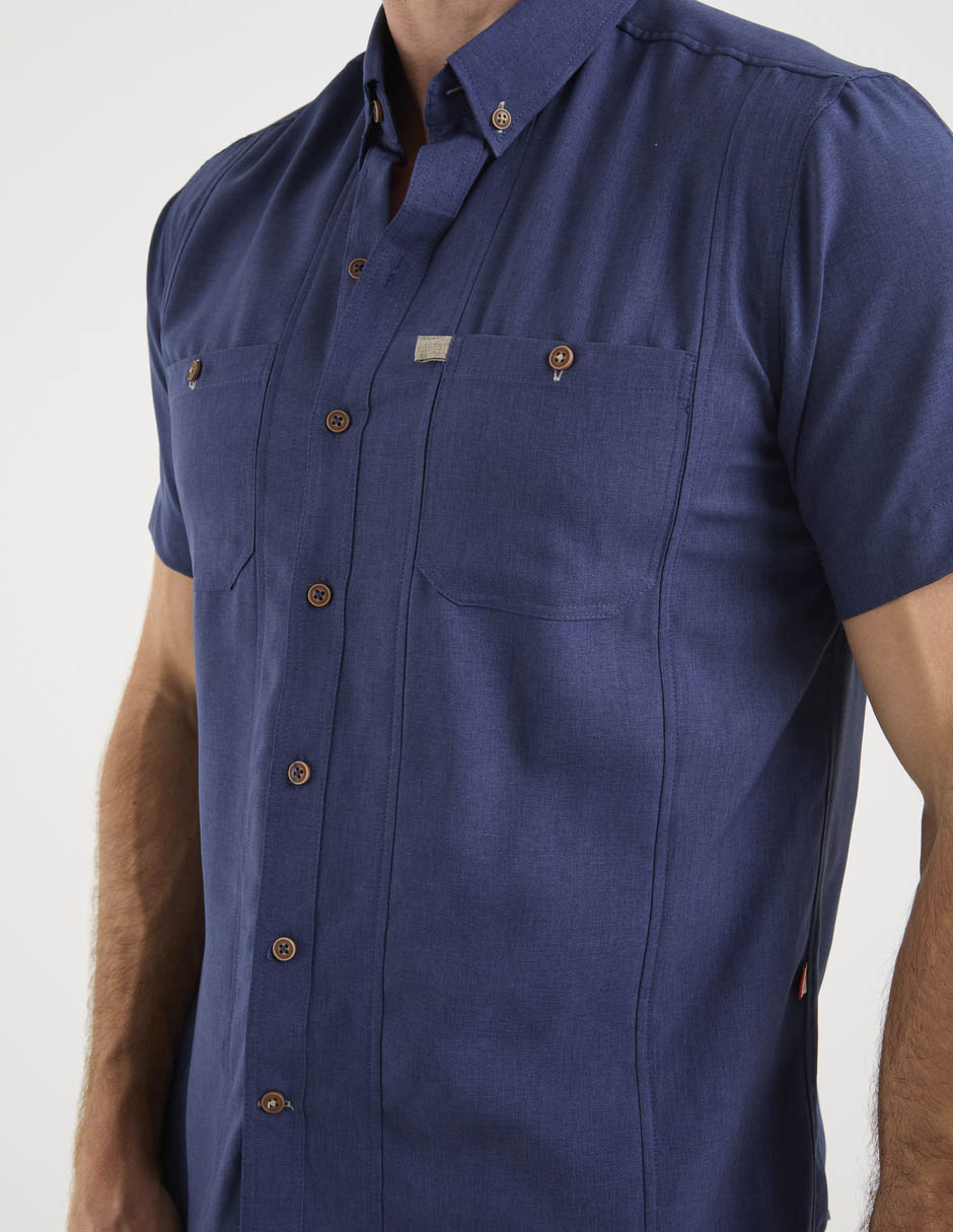 Camisa casual manga corta para hombre 4