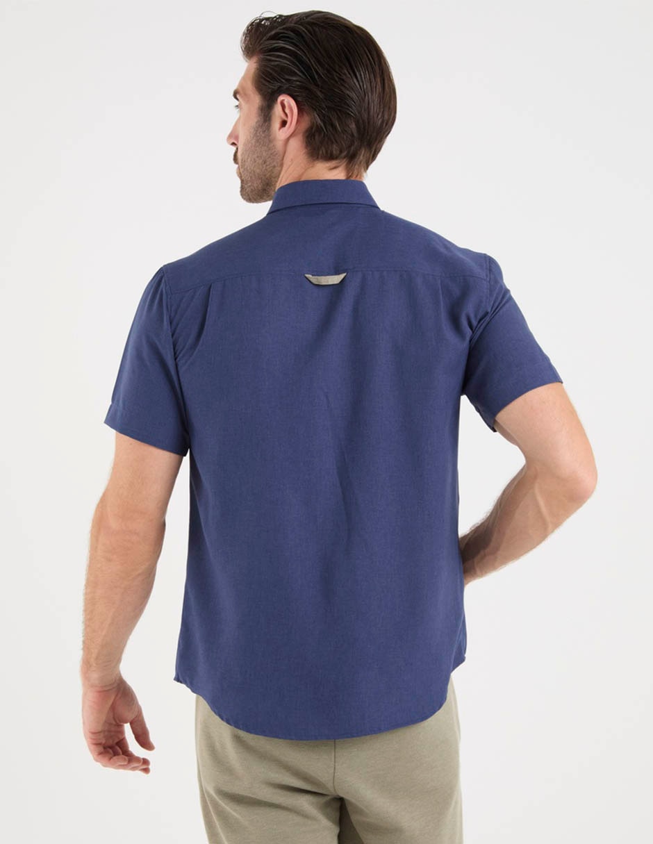Camisa casual manga corta para hombre 6