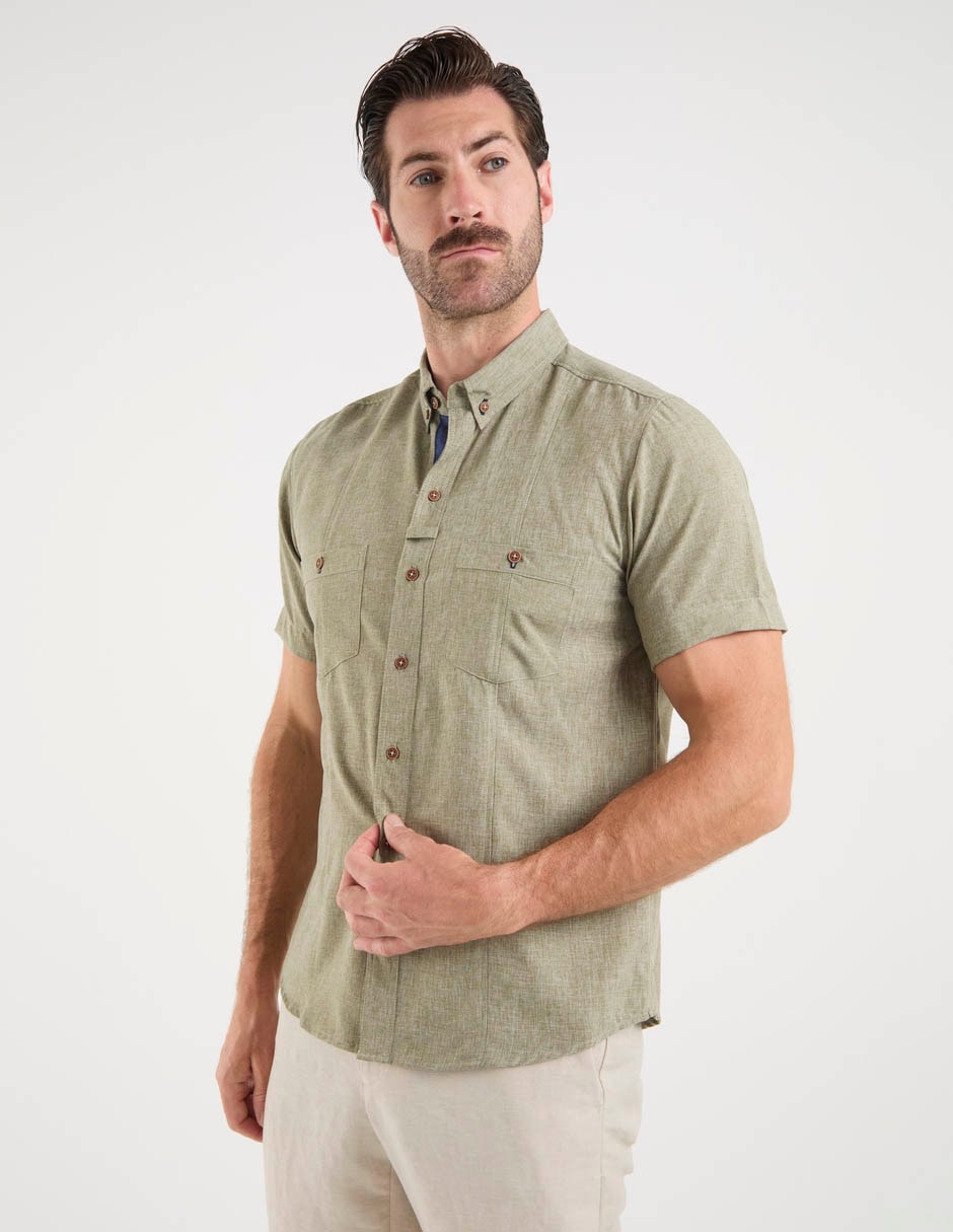 Camisa casual manga corta para hombre 2