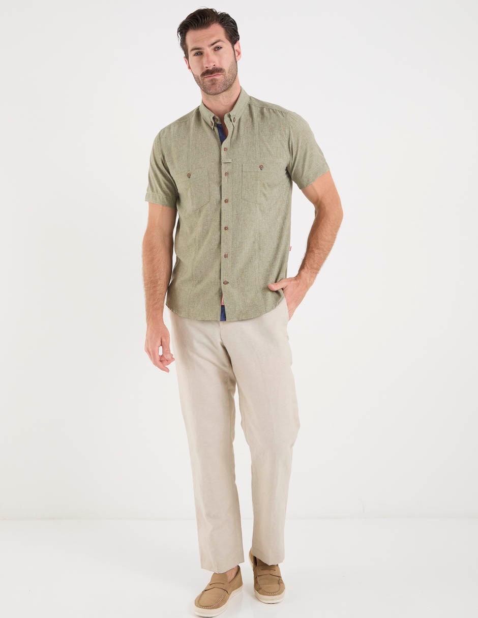 Camisa casual manga corta para hombre 3
