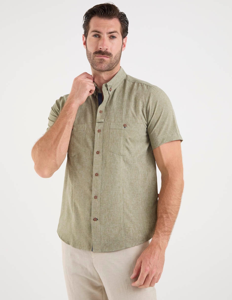 Camisa casual manga corta para hombre Camisa casual manga corta para hombre